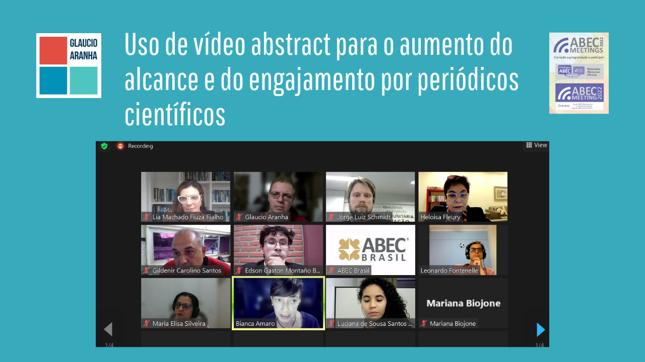 Uso de vídeo abstract para o aumento do alcance e do engajamento por periódicos científicos