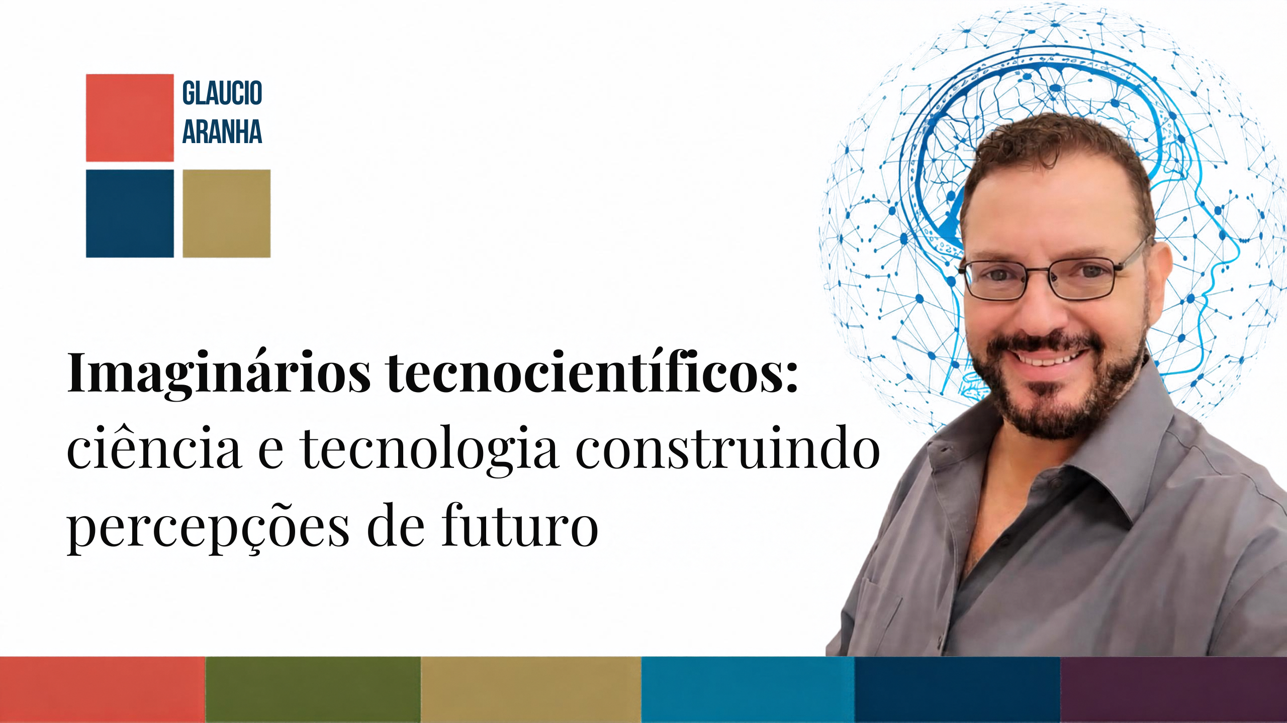 Composição visual em preto e branco sobre imaginários tecnocientíficos, associando ciência, tecnologia e percepções de futuro.